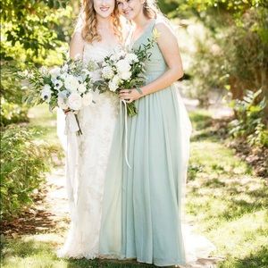 Jcrew long silk chiffon dress